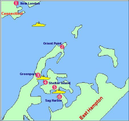 Ferry services between Connecticut and Sag Harbor